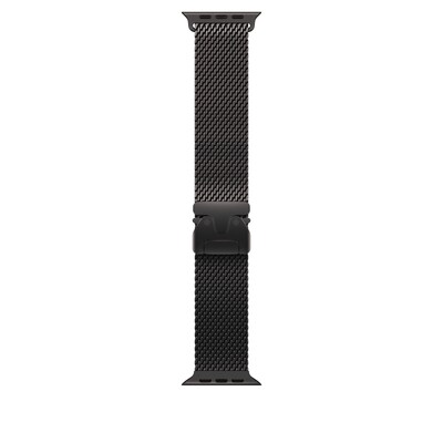 Apple Watch Milanese Armband für Watch Ultra 49mm Titan Schwarz (S)