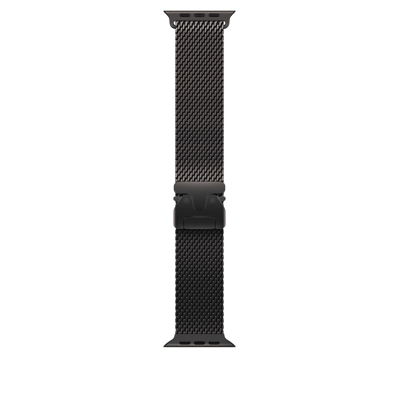 Apple Watch Milanese Armband für Watch Ultra 49mm Titan Schwarz (S)