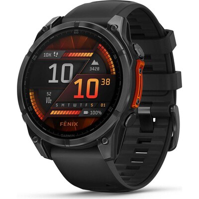 Garmin fēnix 8 - 47 mm AMOLED Schwarz/ Schiefergrau