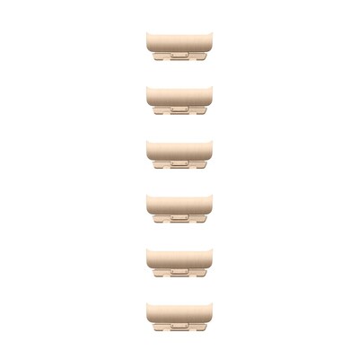 Apple Watch Zusatz-Edelstahlglieder für Watch 46mm Gold (One Size)