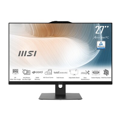 MSI Modern AM272P i7-150U 16GB/1TB SSD 27" All in One Win11 Pro schwarz 1M-835DE