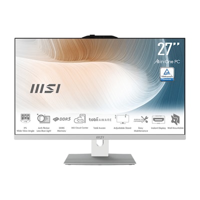 MSI Modern AM272P i7-150U 16GB/1TB SSD 27" All in One Win11 Pro weiß 1M-837DE