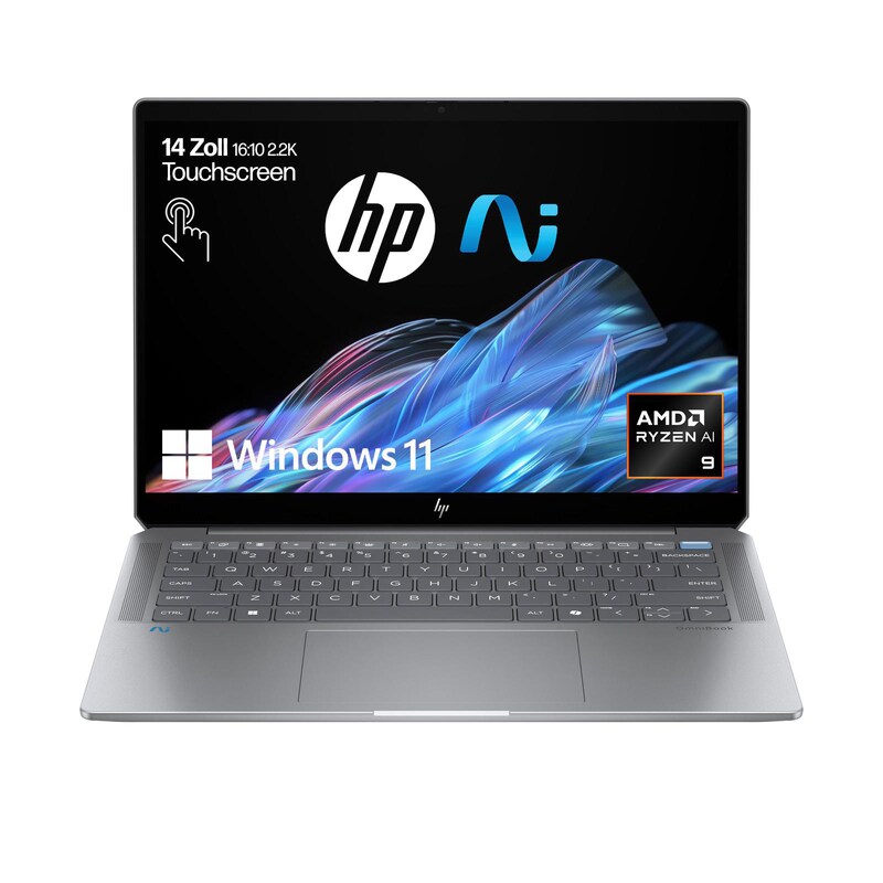 HP OmniBook Ultra 14" 2,2k Touchscreen Ryzen AI 9 HX 365 16GB/1TB SSD Windows 11 Home - 14-fd0094ng Copilot+PC