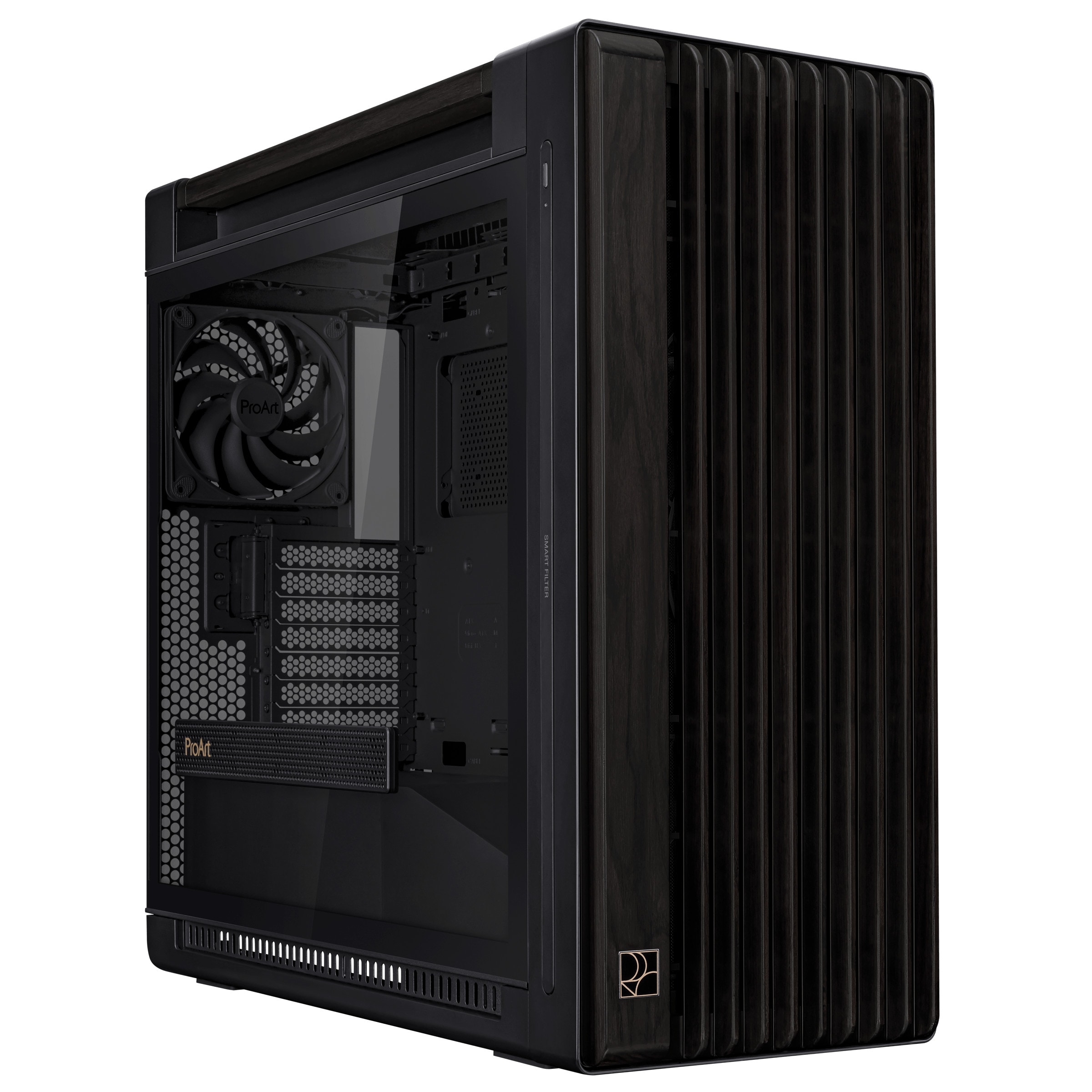 ASUS ProArt PA602 Gaming PC Gehäuse Midi-Tower Schwarz Seitenfenster