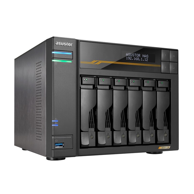 ASUSTOR AS6806T Gen3 Lockerstor 6 NAS System 6-bay