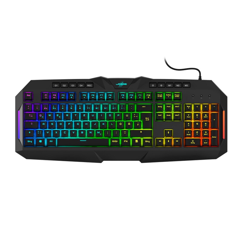 Hama 00217821 Gaming-Keyboard Exodus 700 Semi-Mechanical, Schwarz, QWERTZ DE