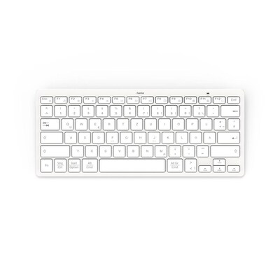 Hama 00125135 Bluetooth®-Tastatur KEY4ALL X510  Silber/Weiß QWERTZ