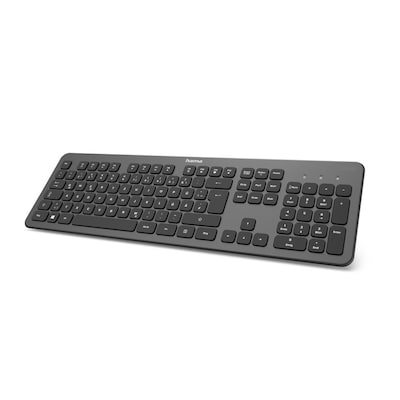 Hama 00182611 Tastatur KW-700, kabellos Anthrazit/Schwarz QWERTZ DE