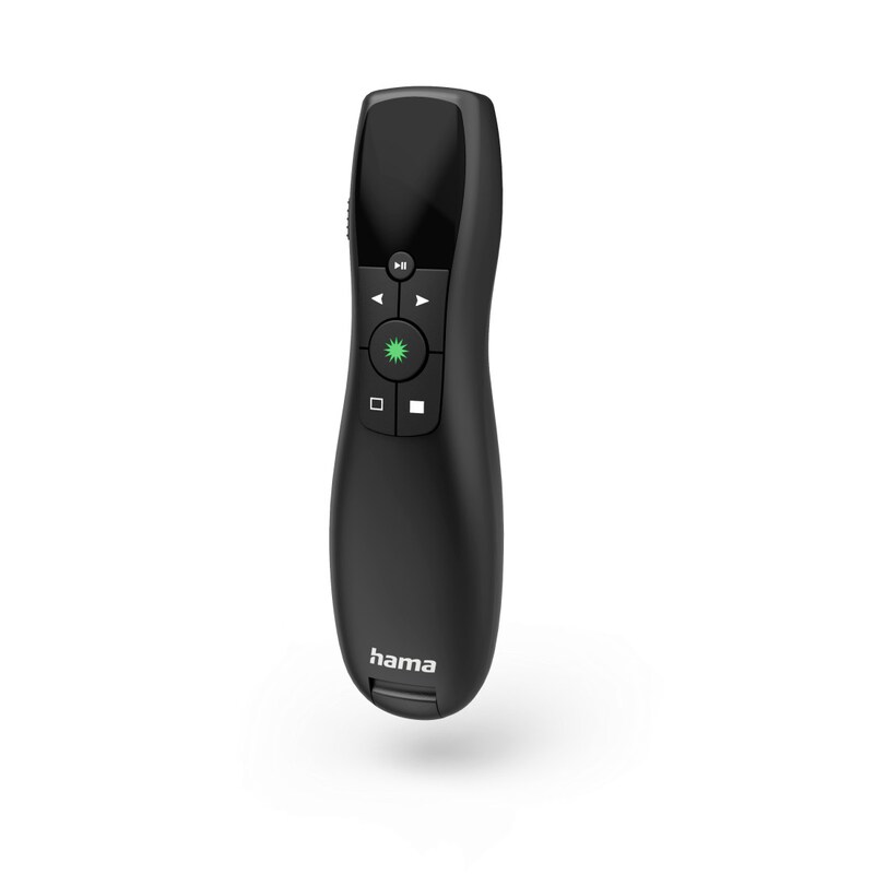 Hama 00139918 Wireless-Laser-Presenter Greenlight-Pointer, 4in1, Laserfarbe Grün