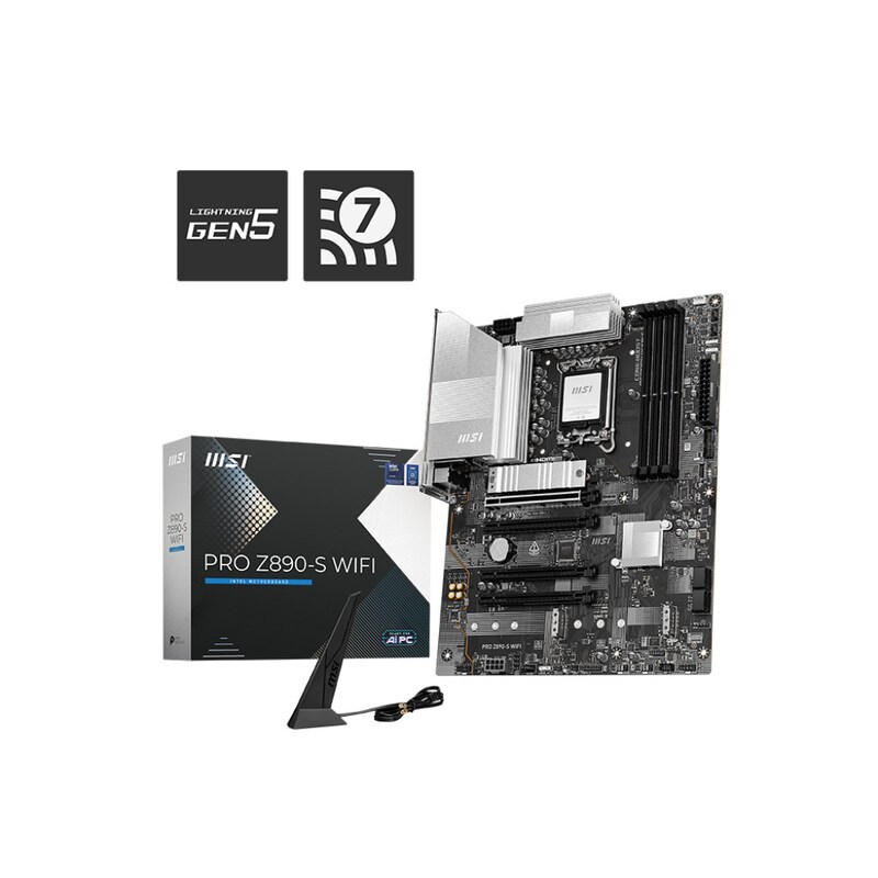 MSI PRO Z890-S WIFI ATX Mainboard Sockel 1851 TB4/HDMI/DP