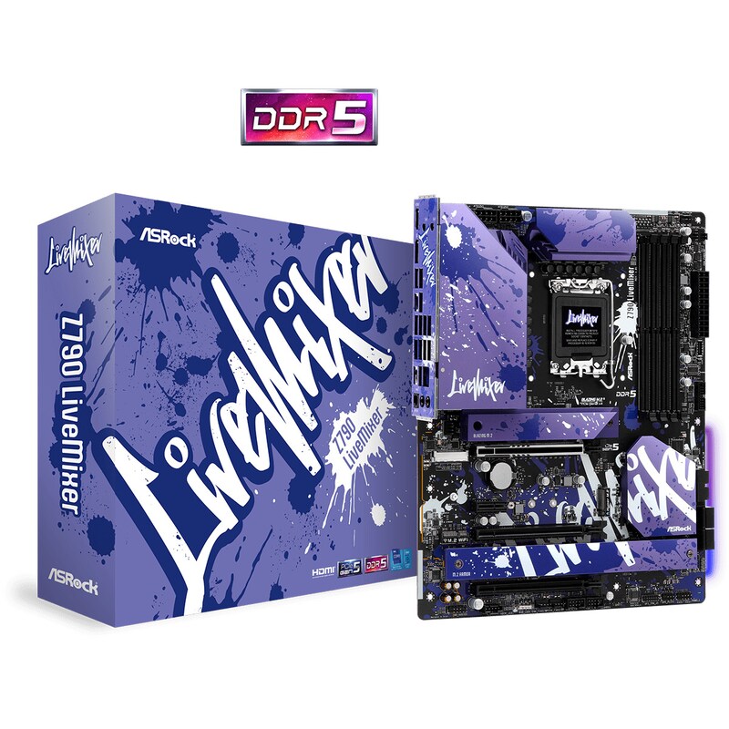 ASRock Z790 LiveMixer ATX Mainboard Intel Xe/HDMI/DP