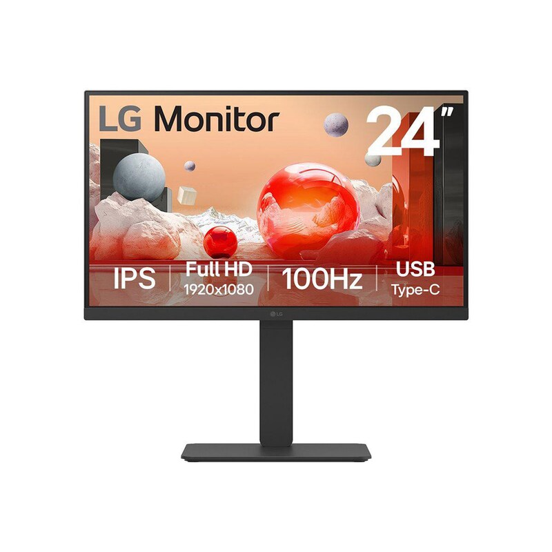 LG 24BA650-B.AEU 61 cm (24") FHD 16:9 IPS Monitor HDMI/DP/USB-C Daisy Chain LS Pivot 100Hz