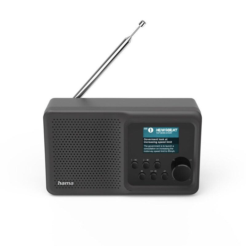 Hama 00054255 Digitalradio "DR5BT", FM/DAB/DAB+/Bluetooth®/Akkubetrieb