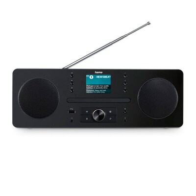 Hama 00054254 Digitalradio "DR1560CBT", DAB+/FM/CD/Bluetooth® RX, Schwarz