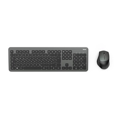 Hama 00182677 Funktastatur-/Maus-Set "KMW-700", Anthrazit/Schwarz, QWERTZ DE