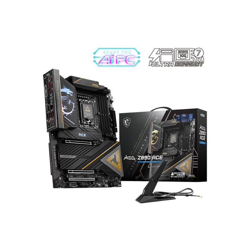 MSI MEG Z890 ACE ATX Mainboard Sockel 1851 TB4/HDMI