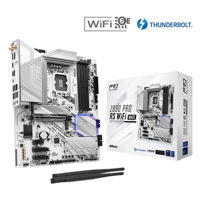 ASRock Z890 Pro RS WIFI White ATX Mainboard Intel Xe/TB4/HDMI/DP