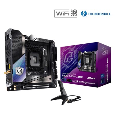 ASRock Z890I NOVA WiFi ITX Mainboard Intel Xe/TB4/HDMI