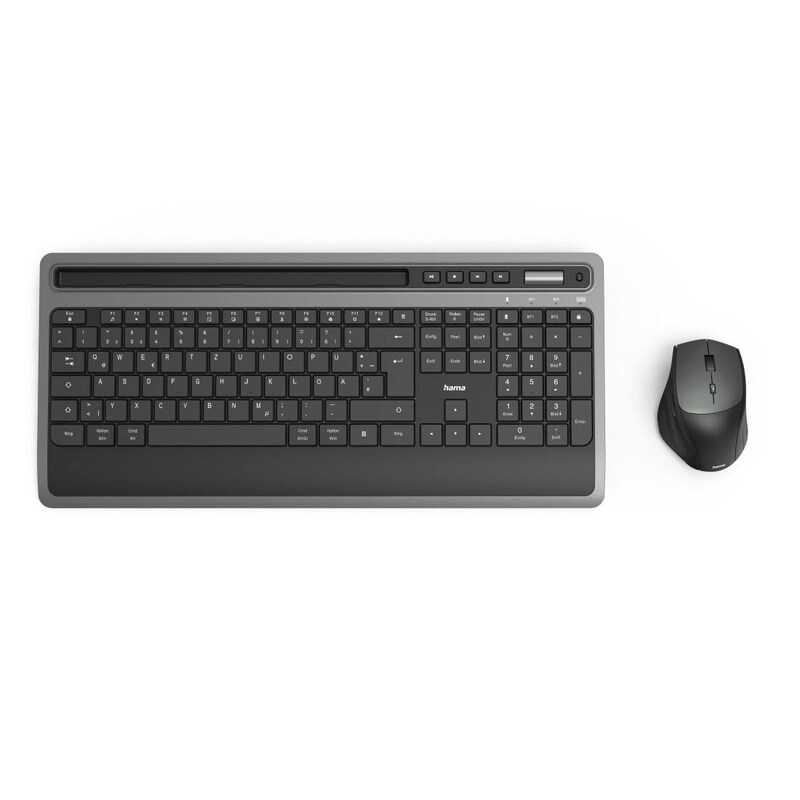 plus günstig Kaufen-Hama 00182686 Multi-Device-Tastatur-/Maus-Set "KMW-600 Plus", Schwarz/Anthrazit,QWERTZ DE. Hama 00182686 Multi-Device-Tastatur-/Maus-Set "KMW-600 Plus", Schwarz/Anthrazit,QWERTZ DE <![CDATA[• Kabellos, 2,4GHz + Bluetooth, 10 m Reichweite •