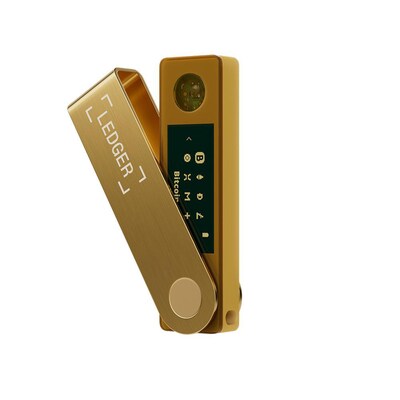 Ledger Nano X Krypto-Hardware-Geldbörse Gold