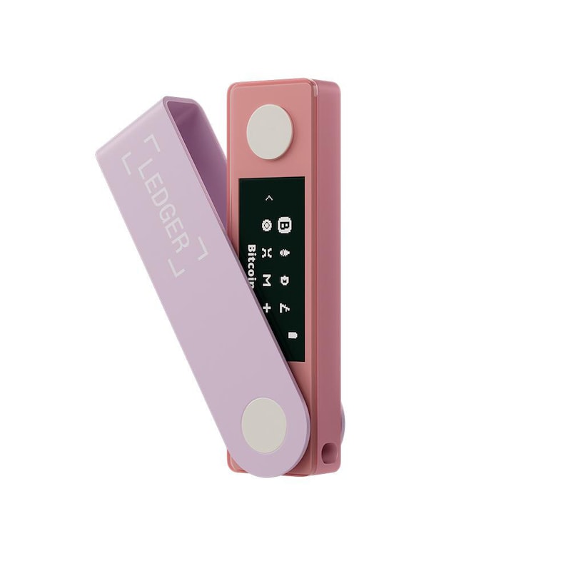 Ledger Nano X Krypto-Hardware-Geldbörse Pastel Pink