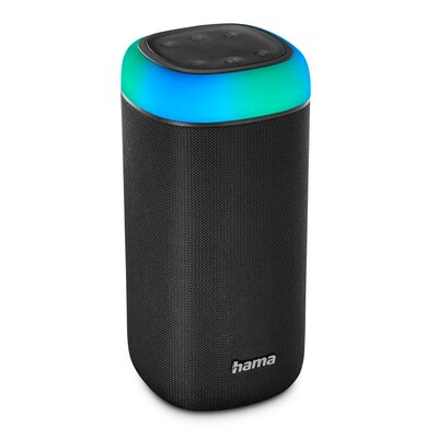 Hama 00188228 Bluetooth®-Lautsprecher "Shine 2.0", LED, spritzwassergeschützt, 30W, Schwarz