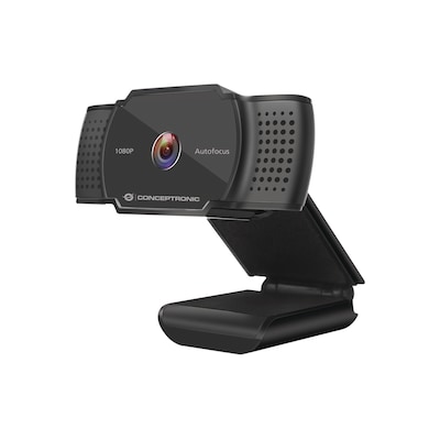 CONCEPTRONIC AMDIS06B 2K 1080P FullHD Autofokus-Webcam mit Mikrofon