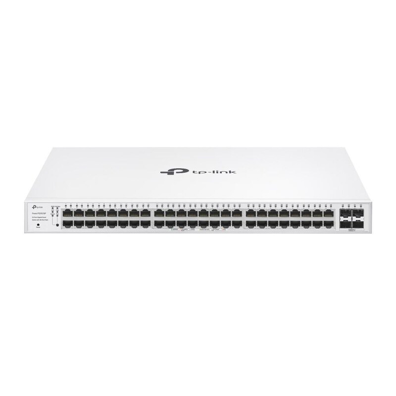PoE Switch günstig Kaufen-TP-Link Festa FS352GP 52-Port Gigabit Smart Switch with 48-Port PoE+. TP-Link Festa FS352GP 52-Port Gigabit Smart Switch with 48-Port PoE+ <![CDATA[• Rack Switch • 48 Ports , 48 mit PoE (384 W Budget) • Kühlung: aktiv]]>. 