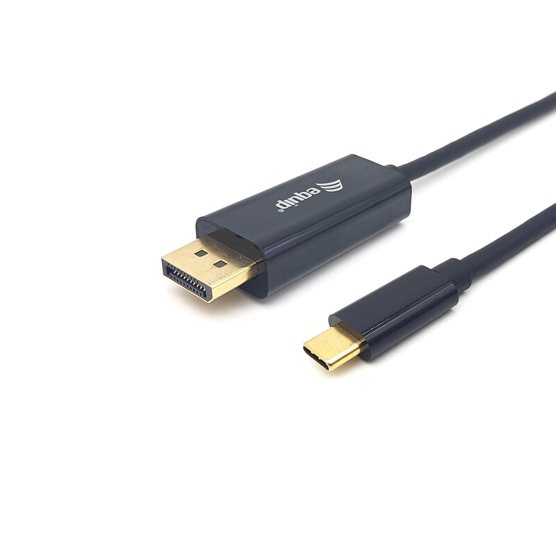 Port Thunderbolt günstig Kaufen-EQUIP 133427 USB-C auf DisplayPort-Premium-Kabel, M/M, 2.0 m, 4K/60 Hz. EQUIP 133427 USB-C auf DisplayPort-Premium-Kabel, M/M, 2.0 m, 4K/60 Hz <![CDATA[• USB-C Stecker (Thunderbolt3/4 Compatible) • DisplayPort-Stecker • Unterstützt Videoauflösungen bis zu