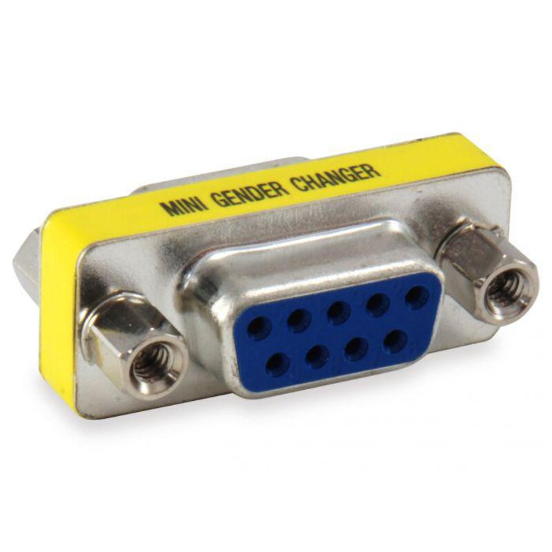 EQUIP 124301 Seriell RS232 DB9 Gender Changer Coupler Buchse auf Buchse