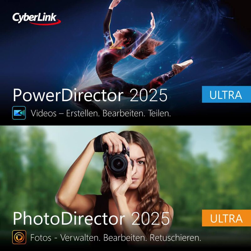 Cyberlink PowerDirector 2025 Ultra & PhotoDirector 2025 Ultra Duo Download Code