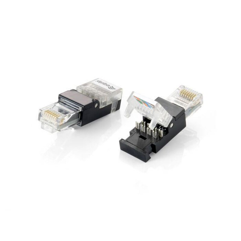 11 auf günstig Kaufen-EQUIP 121163 Werkzeugfreier RJ45-Stecker, Cat.5e. EQUIP 121163 Werkzeugfreier RJ45-Stecker, Cat.5e <![CDATA[• Rj45-Stecker • Cat.5e • Verkaufseinheit: 2pcs / pack]]>. 