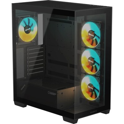 Gigabyte AORUS C500 Panoramic Stealth Midi Tower Gaming Gehäuse mit Glasseitenfenster