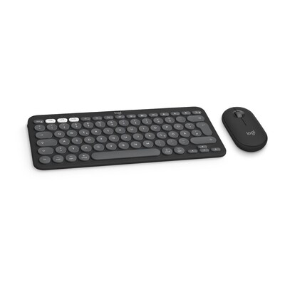 Logitech Pebble 2 Combo for Mac Graphite - Slim Bluetooth®-Tastatur und -Maus für Mac