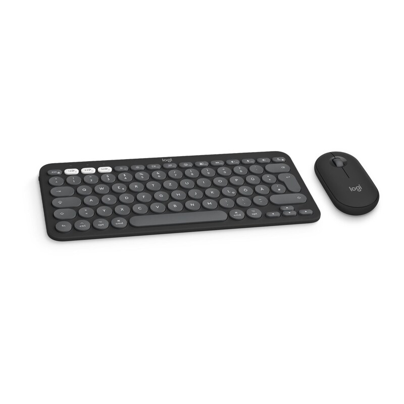 Logitech Pebble 2 Combo for Mac Graphite - Slim Bluetooth®-Tastatur und -Maus für Mac