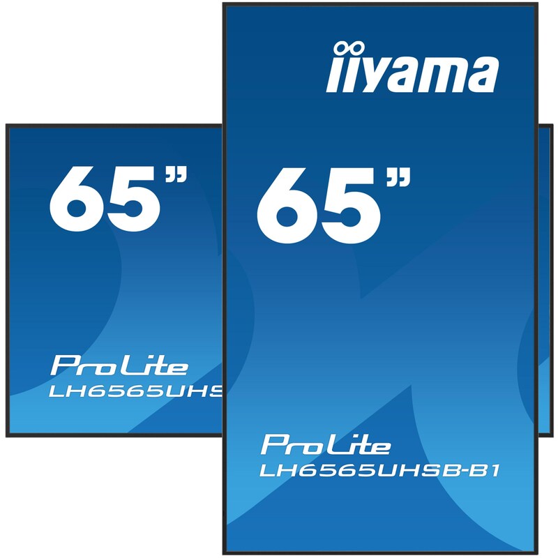 iiyama ProLite LH6565UHSB-B1 163,9cm (65") 4K UHD Signage Monitor DP/HDMI/RJ45