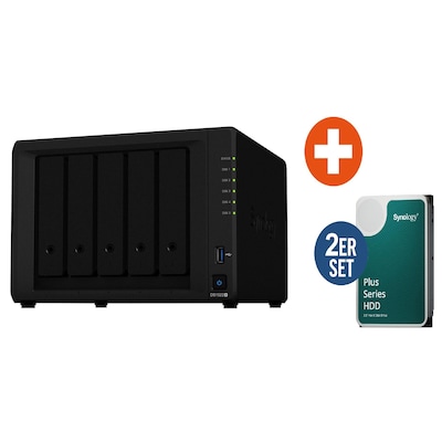 Synology  DS1522+ NAS System 5-Bay 12 TB inkl. 2x 6 TB  HDD HAT3300-6T | 04711174725120