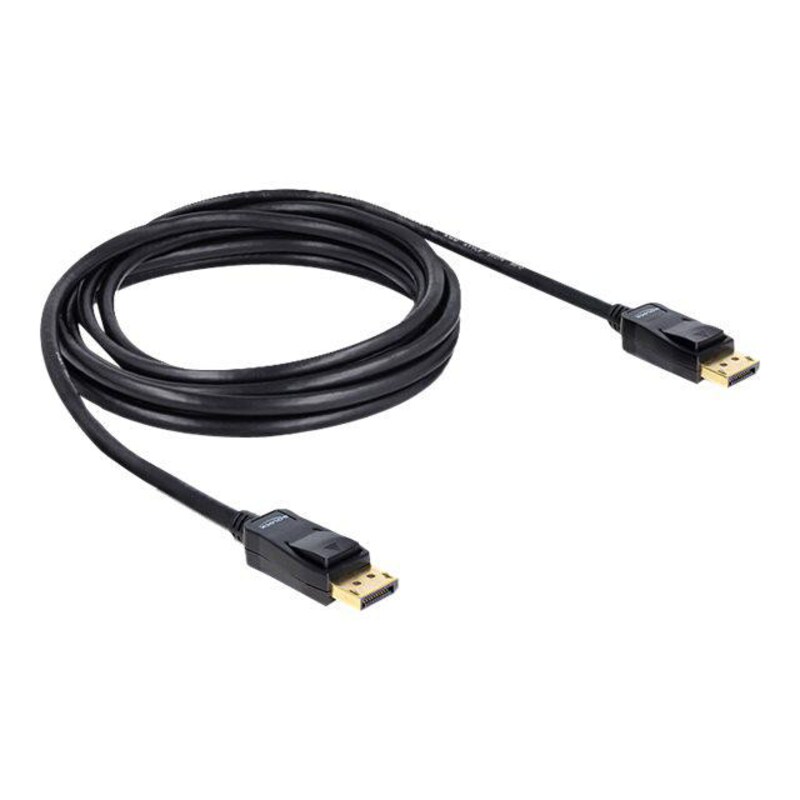 DisplayPort/HDMI günstig Kaufen-Delock DisplayPort-Kabel - DisplayPort (M) 3m schwarz. Delock DisplayPort-Kabel - DisplayPort (M) 3m schwarz <![CDATA[• Anschlüsse: Displayport 20 Pin Stecker Displayport 20 Pin Stecker • Länge inkl. Anschlüsse: ca. 3 m • Farbe: schwarz]]>. 