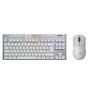 Logitech Gaming Logitech G915 X LIGHTSPEED TKL, Tactile-Switches, Weiß + Pro X Superlight 2 Maus – Kabellose Gaming Combo | 05099206121621