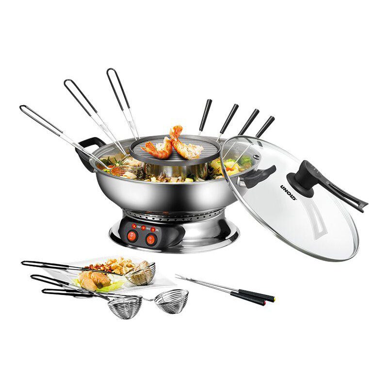 Unold 48746 Asia-Fondue Hot Pot Edelstahl