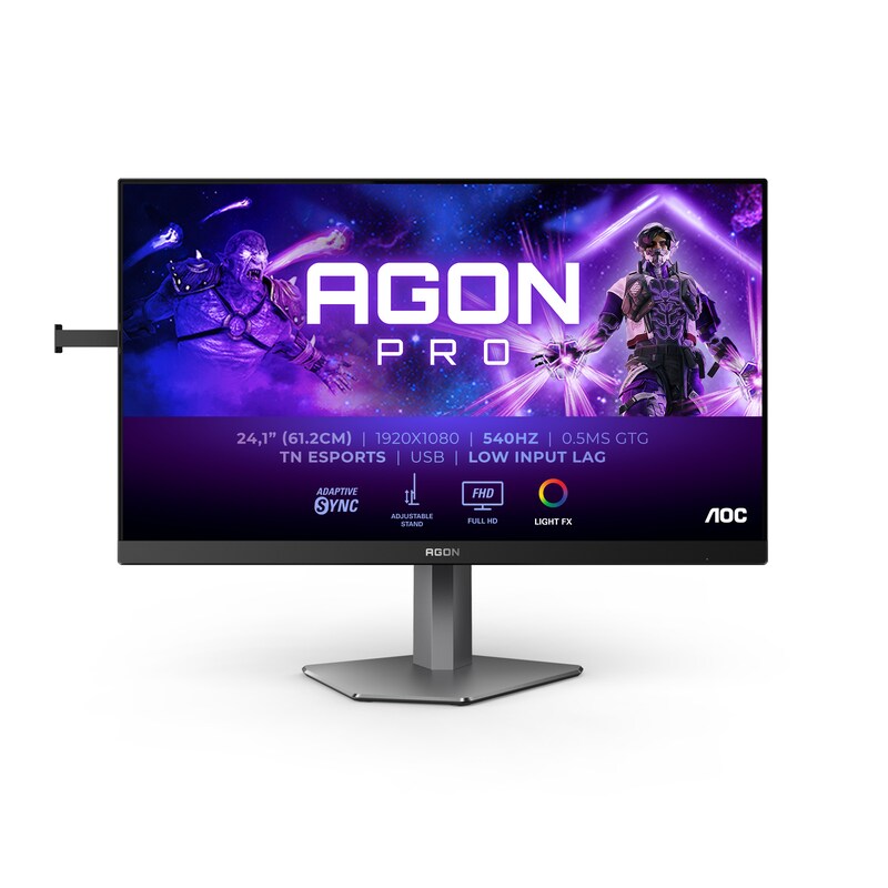 MiniDP/HDMI günstig Kaufen-AOC AGON PRO AG246FK 61,2cm (24,1") FHD TN Gaming Monitor HDMI/DP 540Hz 0,5ms. AOC AGON PRO AG246FK 61,2cm (24,1") FHD TN Gaming Monitor HDMI/DP 540Hz 0,5ms <![CDATA[• Energieeffizienzklasse: E • 61.2 cm (24.1 Zoll), 1920 x 1080 (Full HD, 16:9) • 