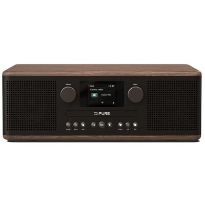 Pure Classic C-D6 Digitalradio Coffee Schwarz/Walnuss EU/UK