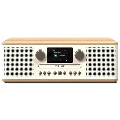 Pure Classic C-D6 Digitalradio White/Oak EU/UK