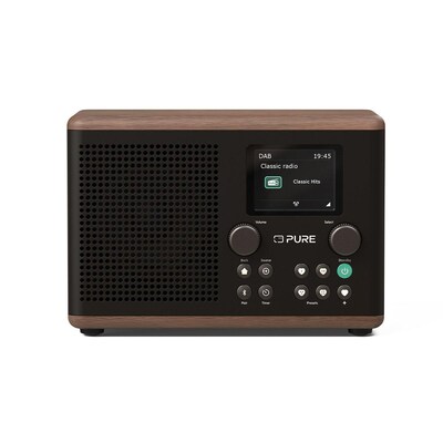 Pure Classic H4 Digitalradio Kaffee Schwarz/Walnuss EU/UK