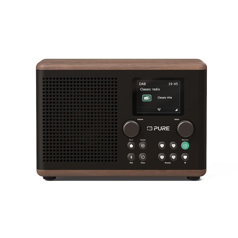 Pure Classic H4 Digitalradio Kaffee Schwarz/Walnuss EU/UK