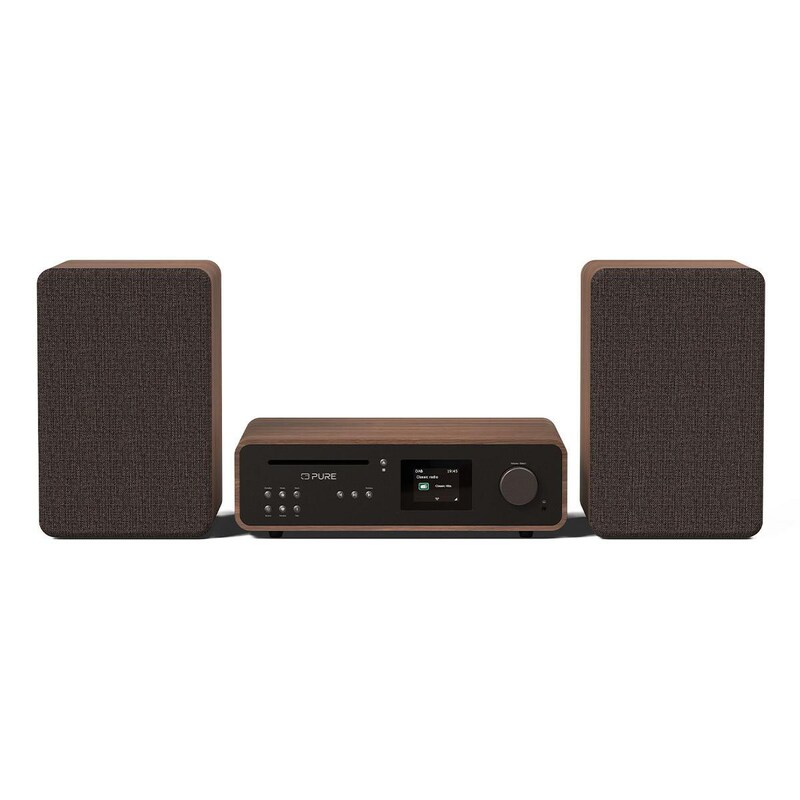 Pure Classic Stereo Coffee Black/Walnut EU/UK