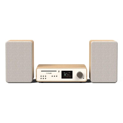 Pure Classic Stereo Cotton White/Oak EU/UK