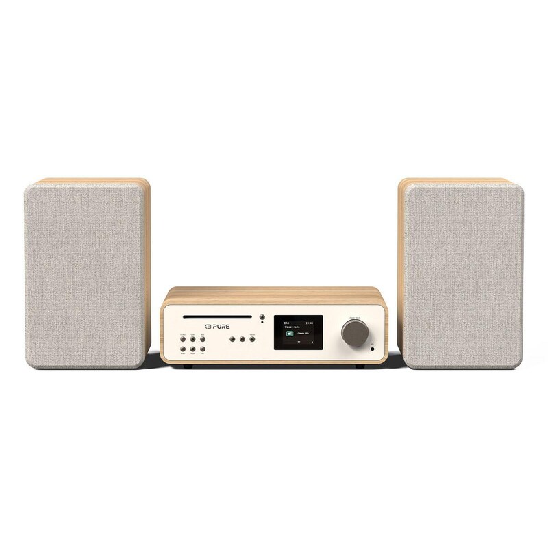 Pure Classic Stereo Cotton White/Oak EU/UK