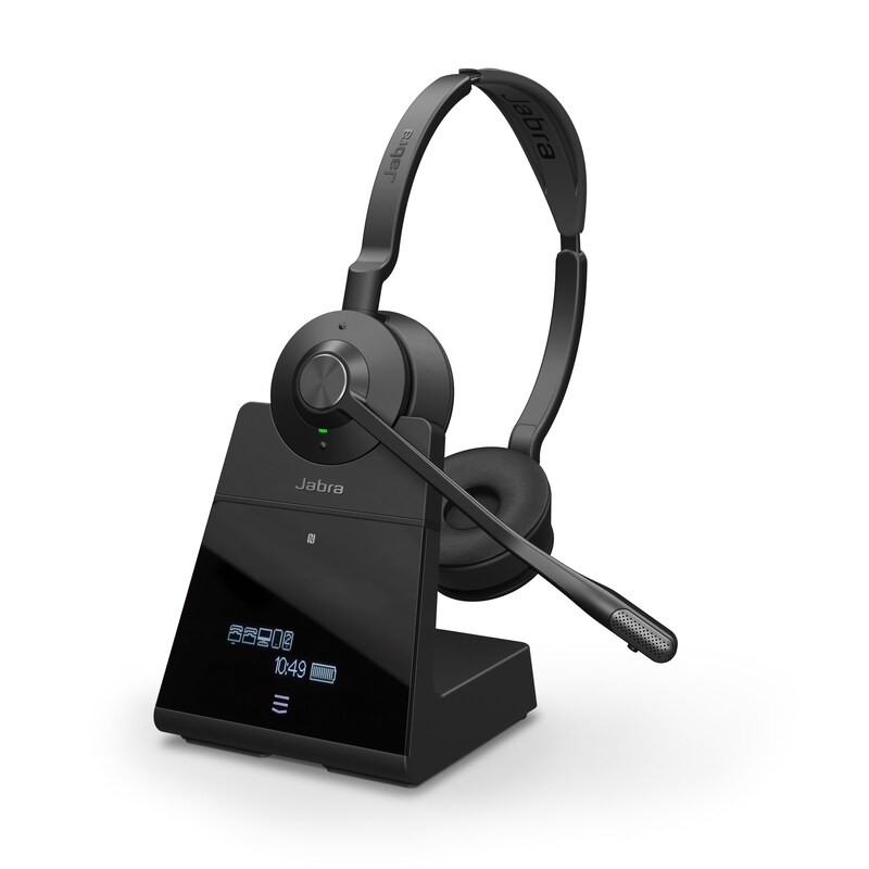 Jabra Engage 75 SE Stereo-Headset, DECT/Bluetooth, UC-zertifiziert, NFC, Zertifiziert für Microsoft Teams, Zoom, Google 