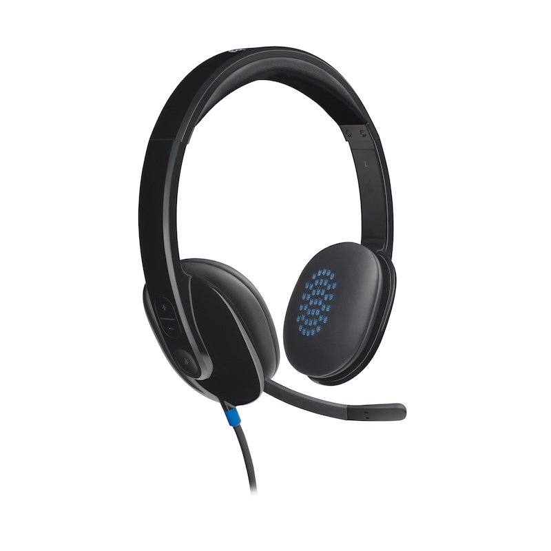 Logitech H540 Stereo USB-A Headset - Mit HD-Sound und Bedienelementen an der Hörmuschel